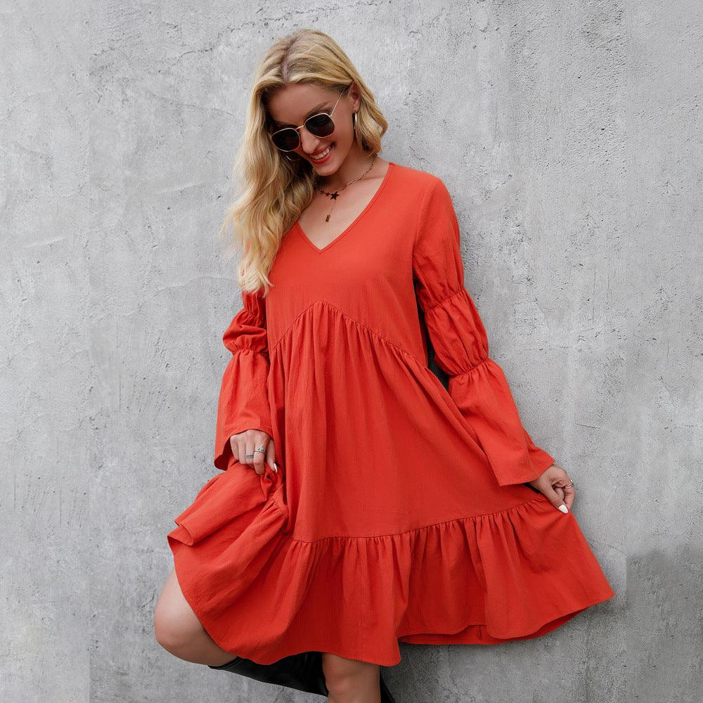 Resort Dresses Long Sleeves Women's Dress - Amazitshop