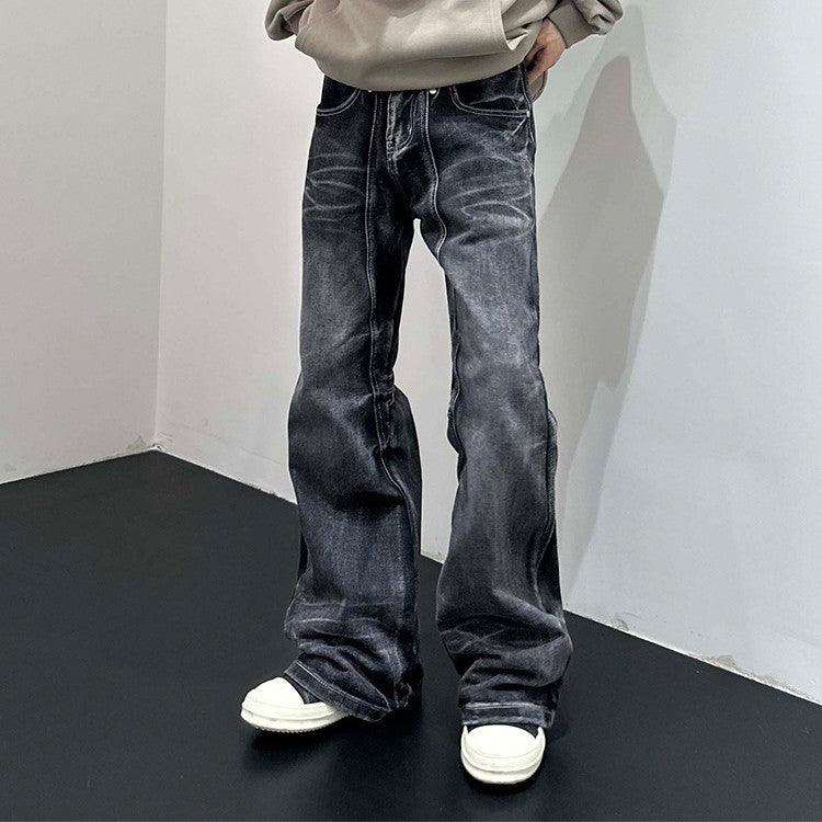 Retro Minority Splicing Worn Jeans - Amazitshop