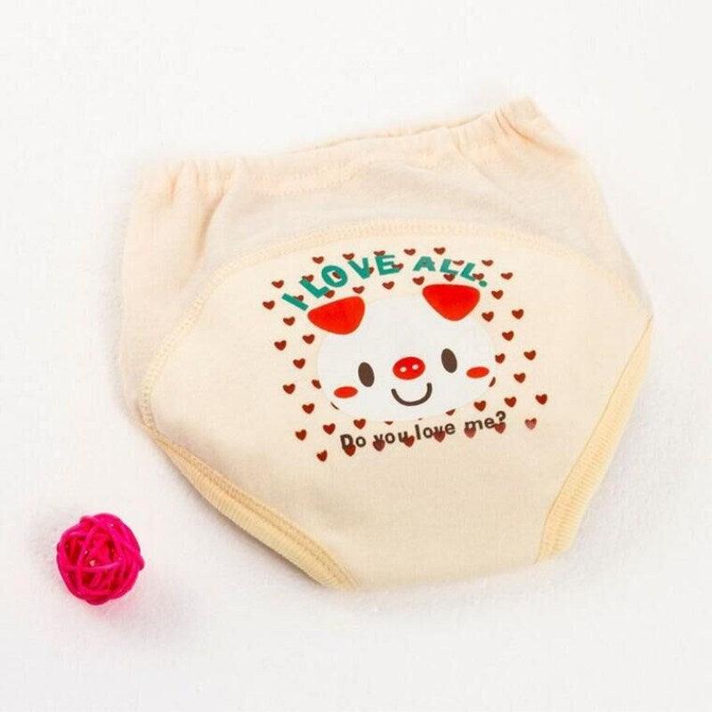 Reusable Nappies Training Pants 4 Layers Baby Shorts Underwear Waterproof Cotton Potty Infant Urinate Pants - Amazitshop