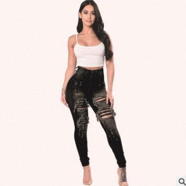 Ripped Jeans For Women Skinny Pants - Amazitshop