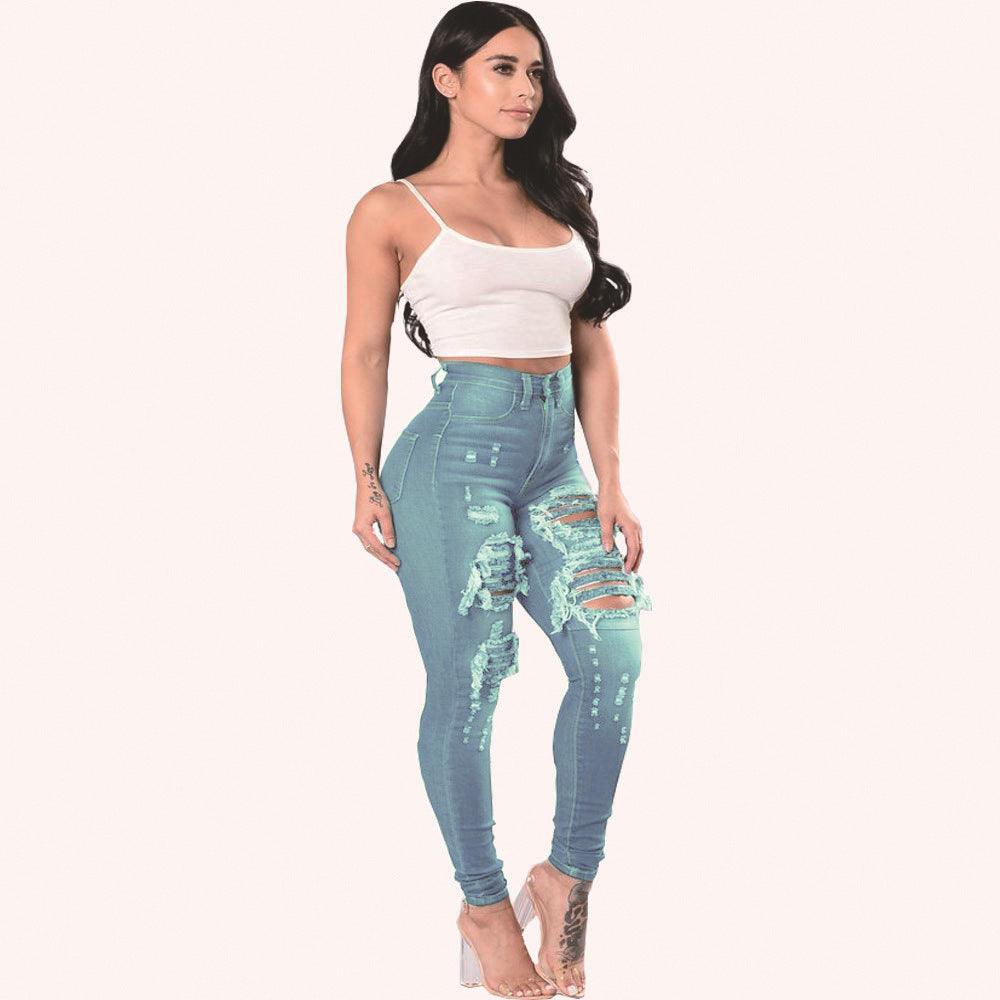 Ripped Jeans For Women Skinny Pants - Amazitshop