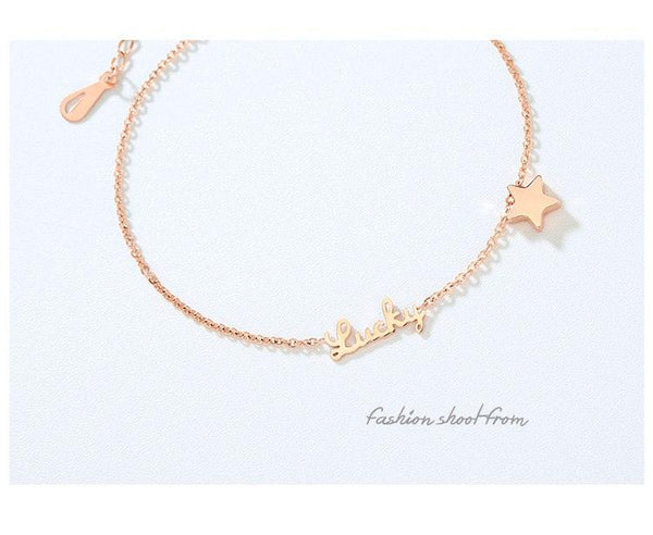 Rose Gold Lucky Star Anklet: A Timeless Valentine's Day Gift of Enduring Beauty - Amazitshop