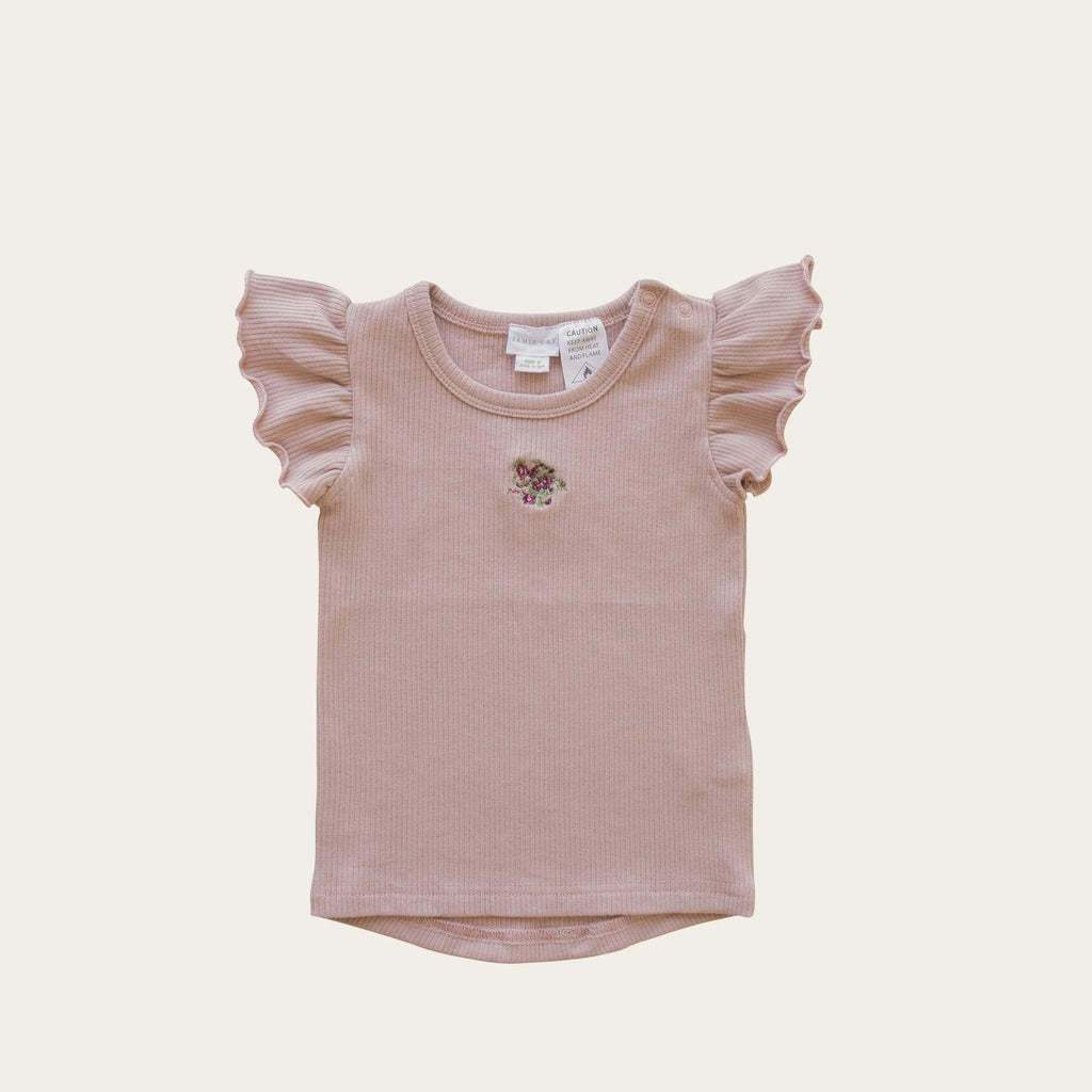 Rose Grey Embroidered Knitting Baby Kids Clothing - Amazitshop
