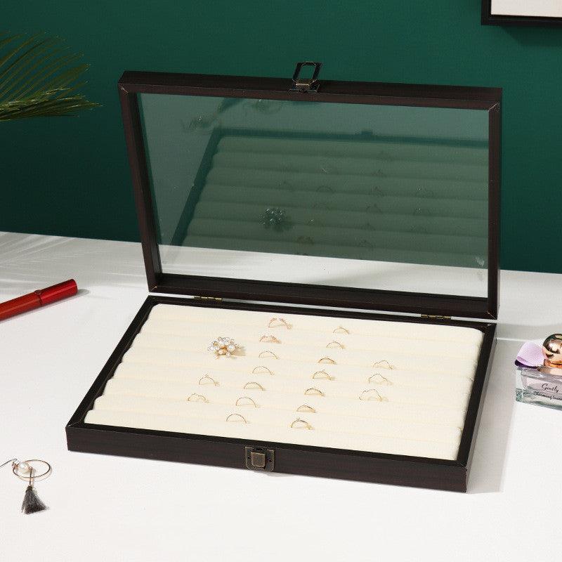 Rosewood Grain Jewelry Storage And Organization Box - Amazitshop