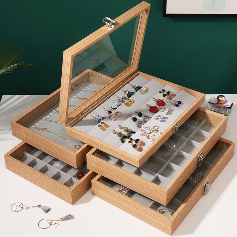 Rosewood Grain Jewelry Storage And Organization Box - Amazitshop