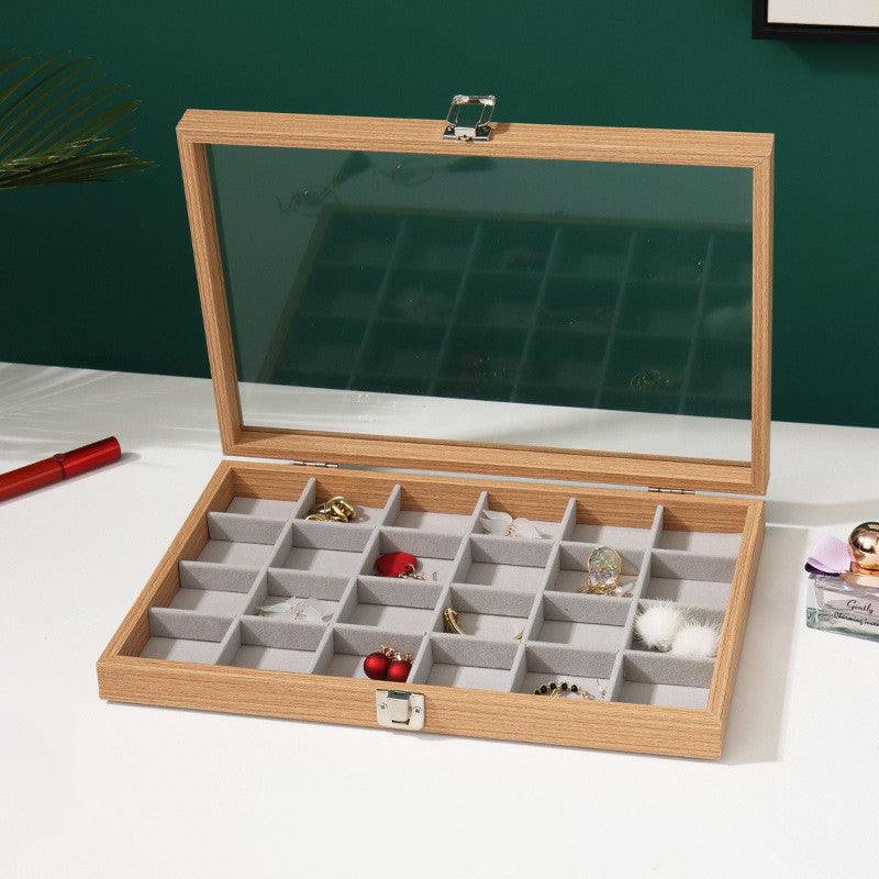 Rosewood Grain Jewelry Storage And Organization Box - Amazitshop