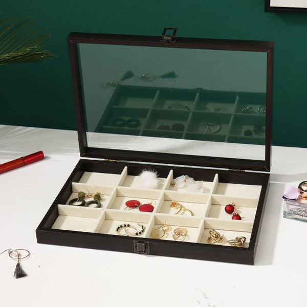 Rosewood Grain Jewelry Storage And Organization Box - Amazitshop