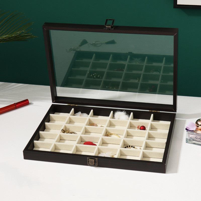 Rosewood Grain Jewelry Storage And Organization Box - Amazitshop