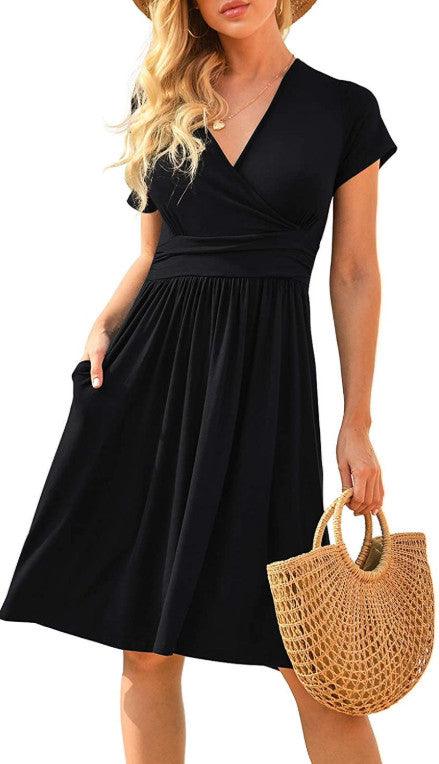 Ruffle Floral Dress Women Long Sleeve A Line Dresses - Amazitshop