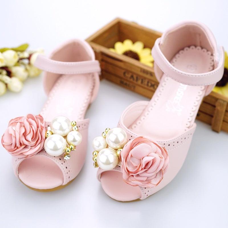 Sandals Korean Style Flower Princess Shoes In Big Kids CComfortable Sandals - Amazitshop