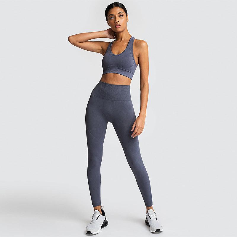 Seamless Gym Set Nylon Woman Sportswear - Amazitshop