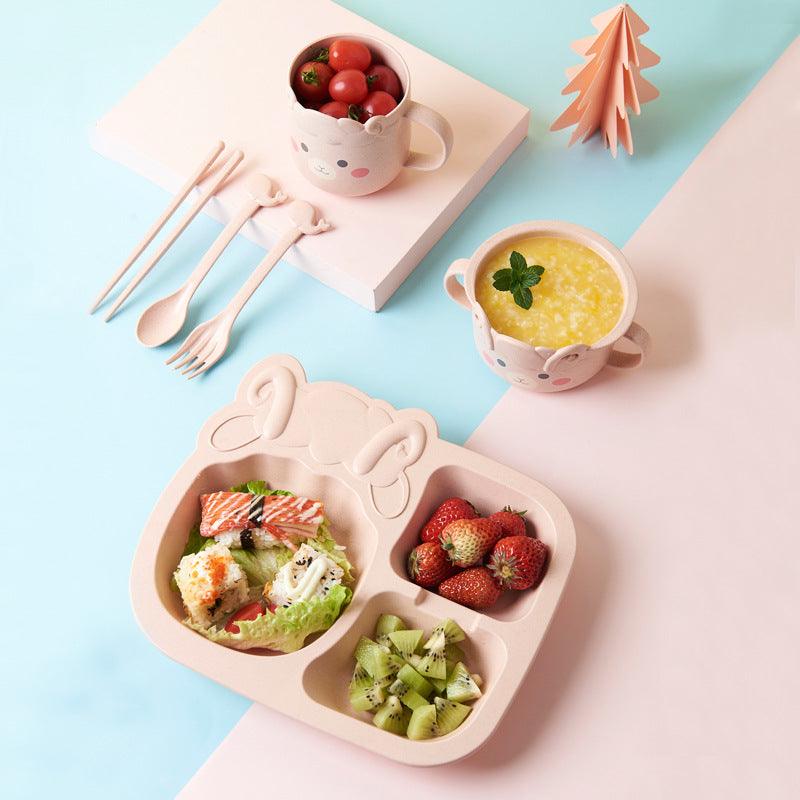 Set Baby Cartoon Dinosaur Tableware Childrens Dinnerware Set - Amazitshop