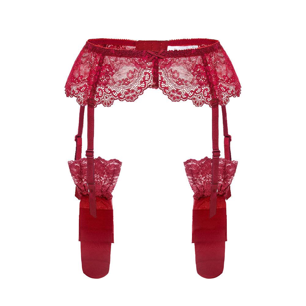 Sexy Lace Garter Belt Ultra - thin Bow - Amazitshop