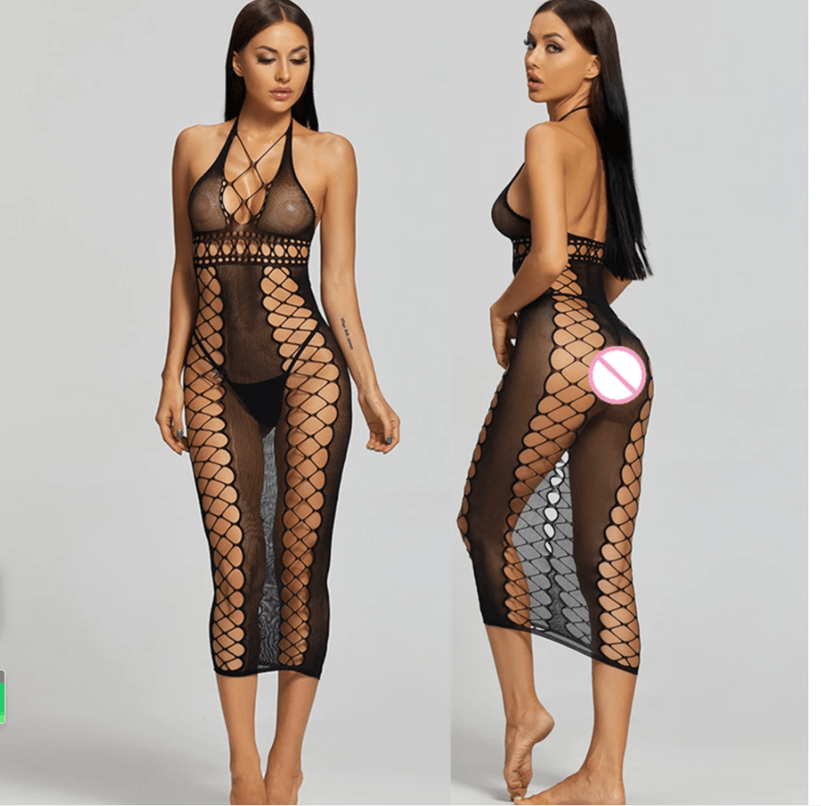 Sexy Lingerie Erotic Hot Women Bodystocking Bodysuits Crotch Tights Transparent Body Stockings Sex Clothes Mesh Underwear - Amazitshop
