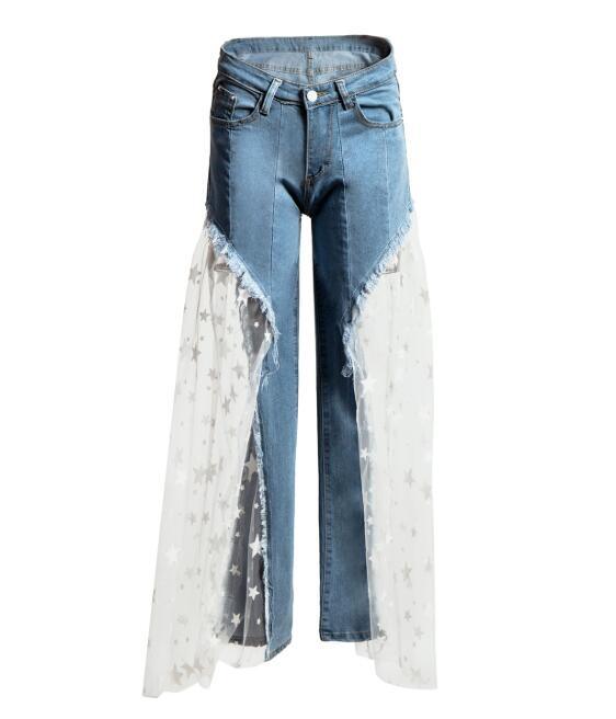 Sexy Women Wide Leg Pants Jeans - Amazitshop