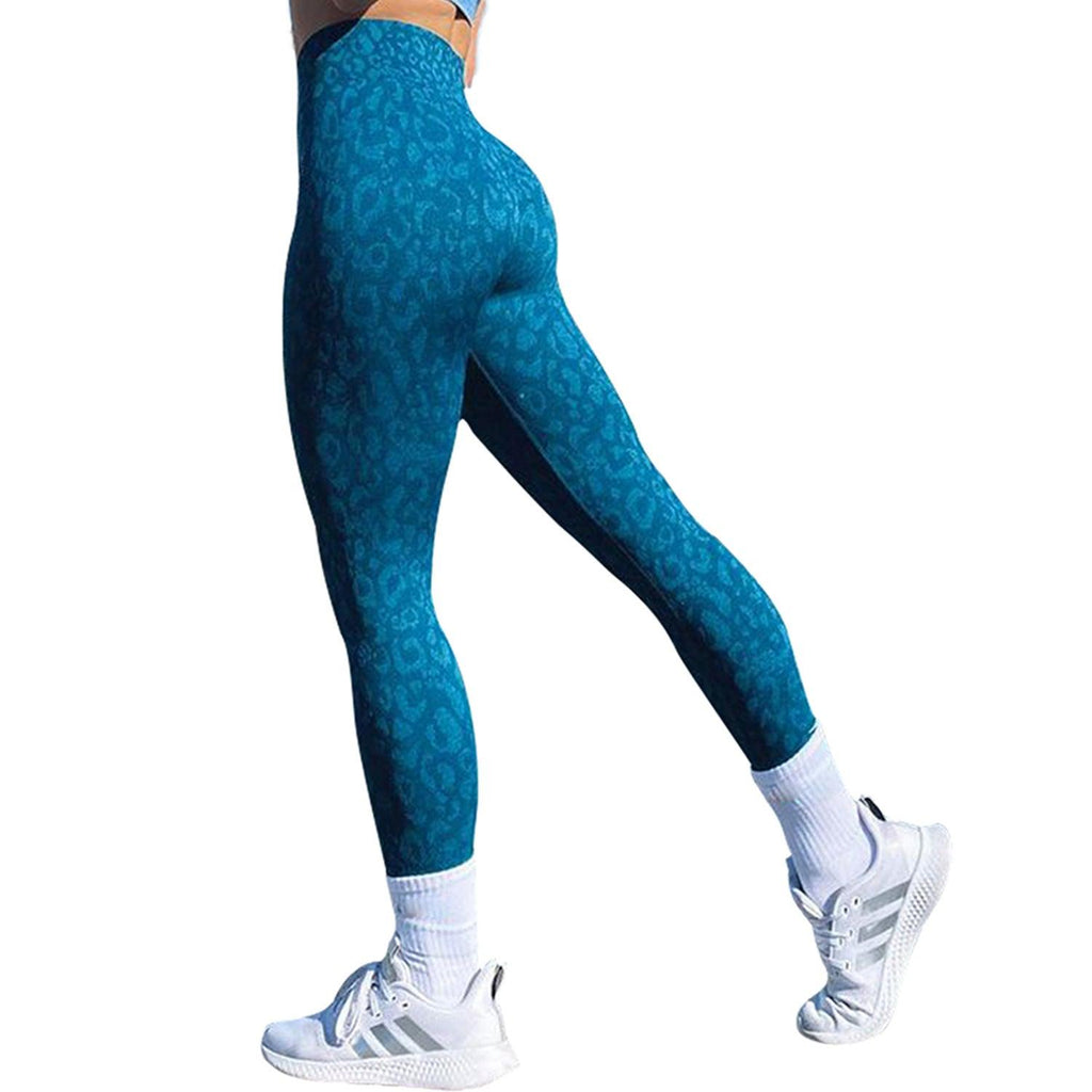 Shark Knit Seams Camouflage Zebra Leopard Print Fitness Pant - Amazitshop