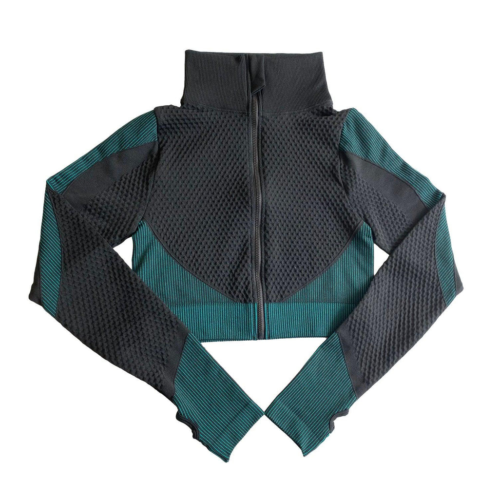 Shark Seamless Exercise Gym Wear Women's Long Sleeve Top - Amazitshop