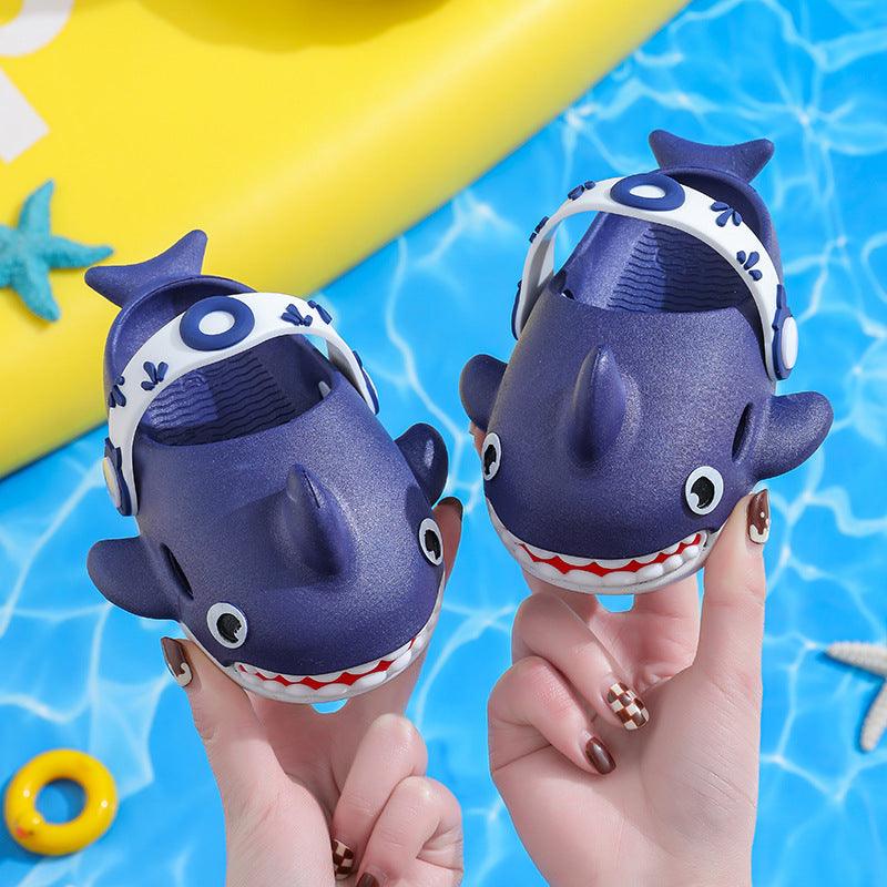 Shark Slippers For Kids Boys Girls Cute Non Slip Slides Shoes - Amazitshop