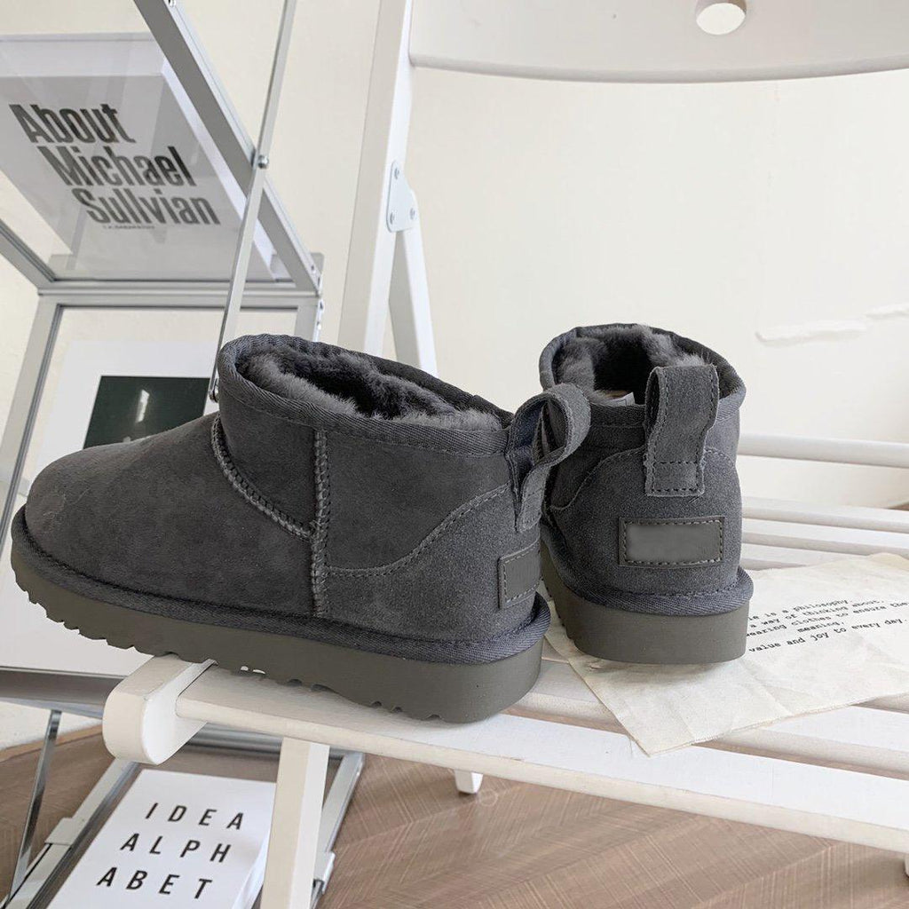 Sheepskin And Wool All - In - One Women's Short Boots Children Winter Snow Boots - Amazitshop