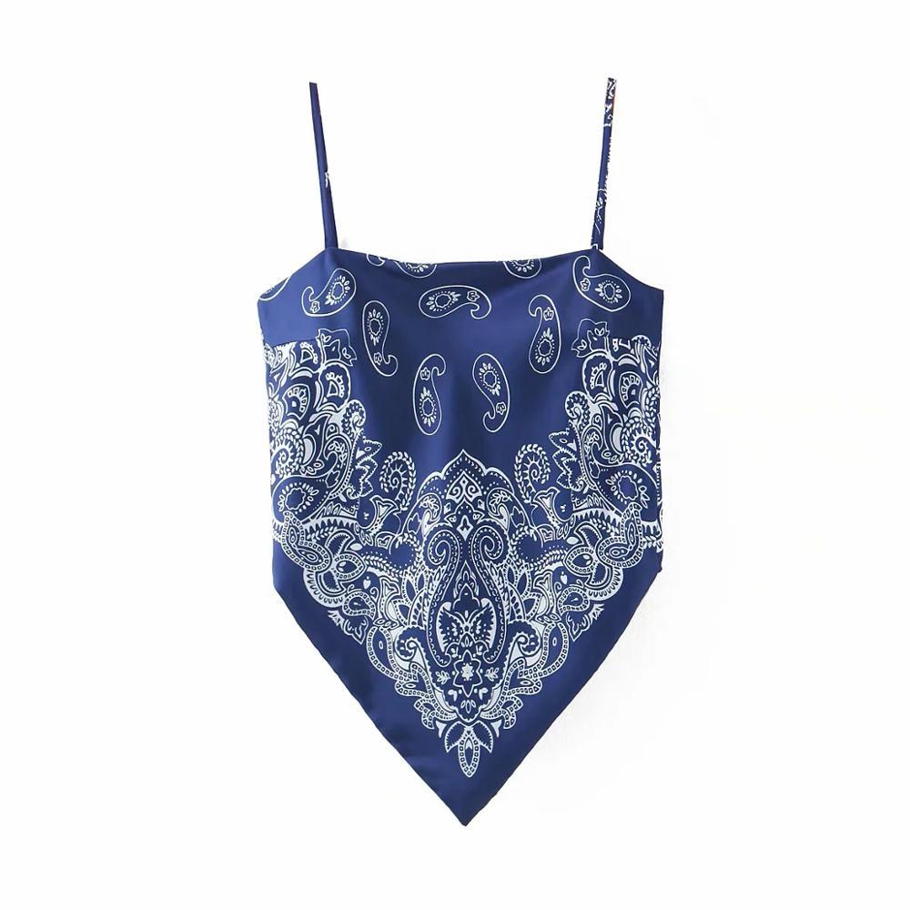 Shirt CAMIS Vest Spaghetti Strap Fashion Top Retro Sexy - Amazitshop