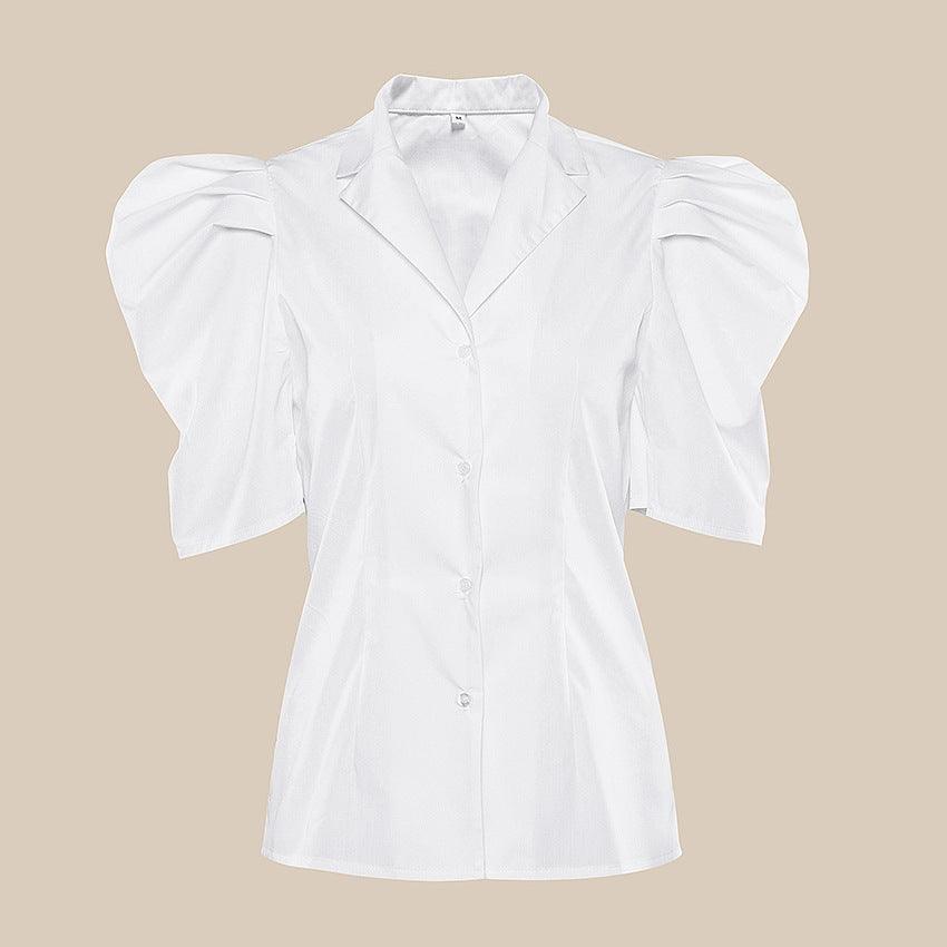 Shirt short sleeve puff sleeve - Amazitshop