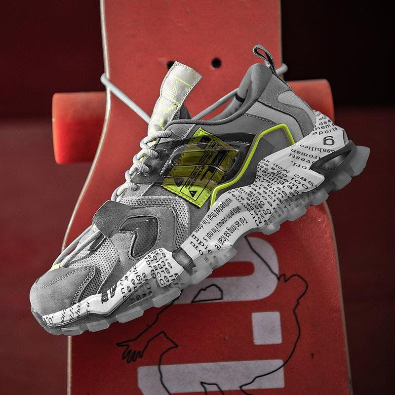 Shoes men"s spring fashion shoes net red men"s shoes new breathable leisure sports shoes men"s thick low daddy shoes men"s shoes - Amazitshop