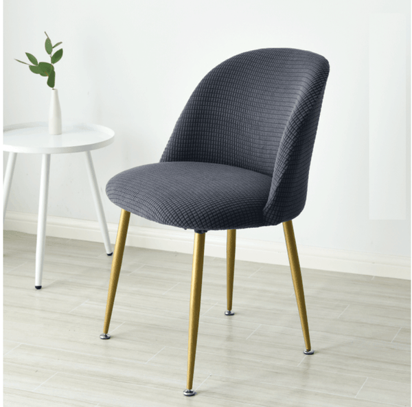 Short Back Round Bottom Seat Covers Wing Back King Curved Dining Chair Covers For kitchen Hotel Home Party Banquet - Amazitshop