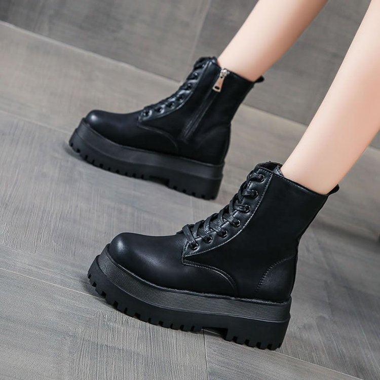 Short Boots Women's Platform Martin Boots - Amazitshop