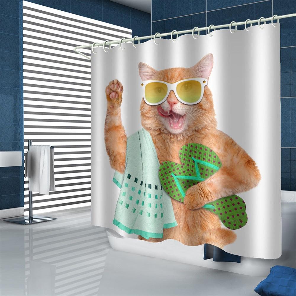 Shower curtain curtain waterproof - Amazitshop