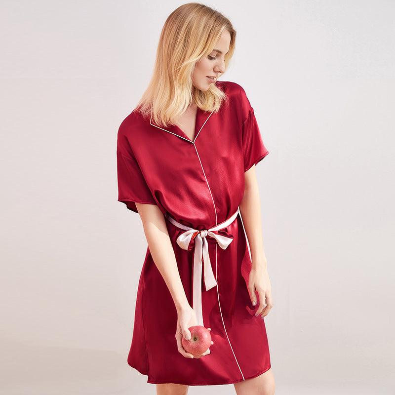 Silk pajamas nightdress - Amazitshop