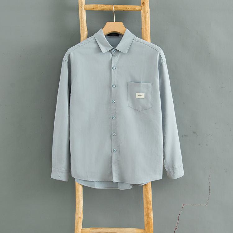 Simple Solid Color Top All - match Bottoming Shirt - Amazitshop