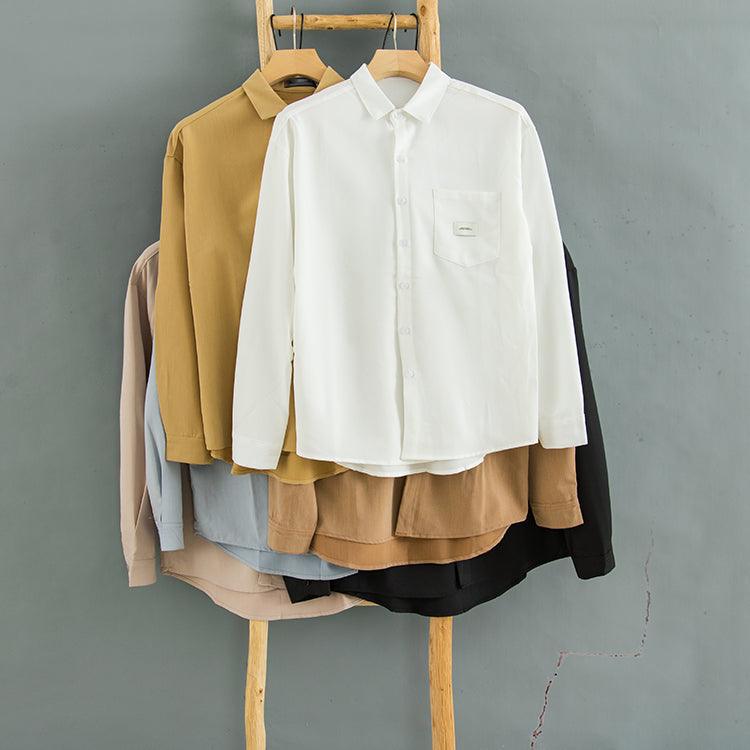 Simple Solid Color Top All - match Bottoming Shirt - Amazitshop