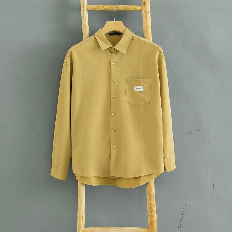 Simple Solid Color Top All - match Bottoming Shirt - Amazitshop
