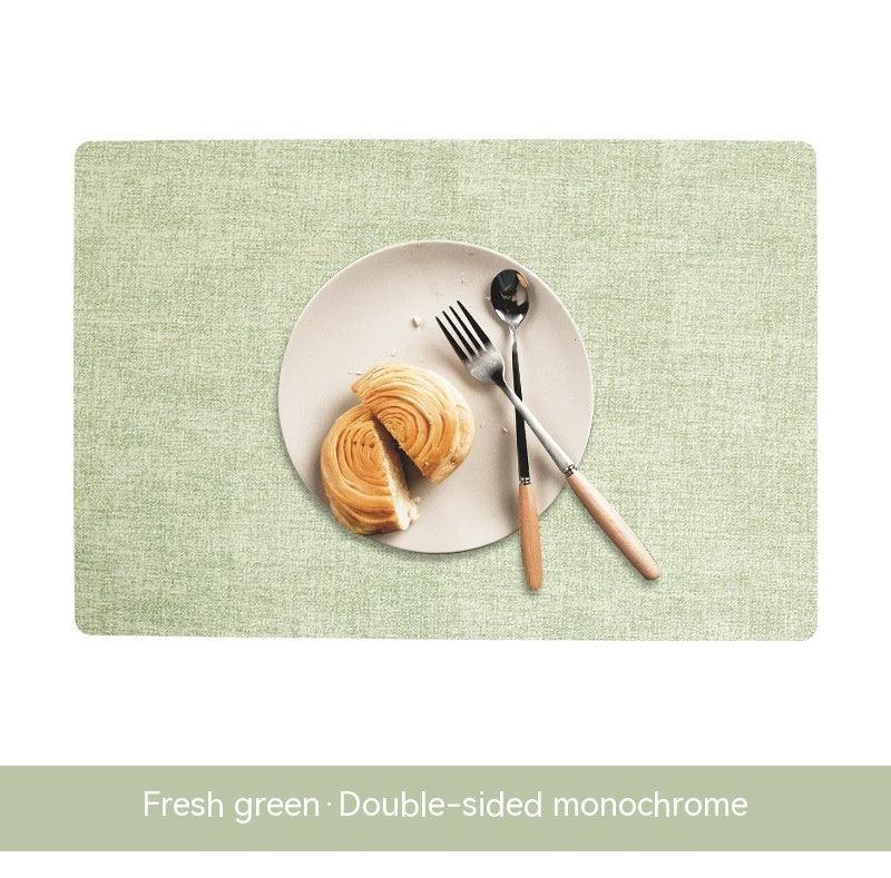 Simple Table Mat Leather Meal Waterproof And Heat Insulation - Amazitshop