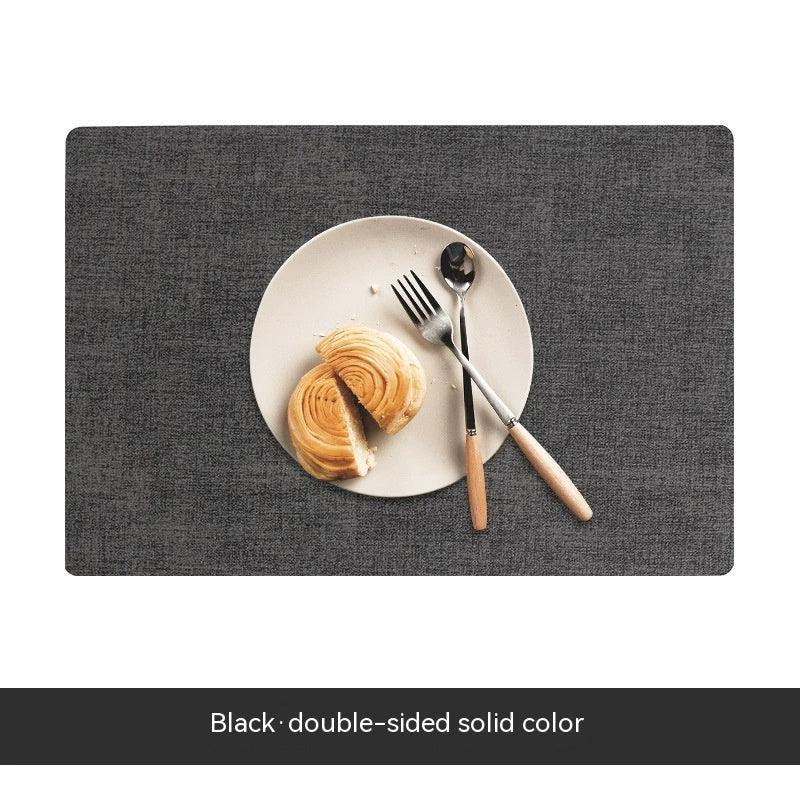 Simple Table Mat Leather Meal Waterproof And Heat Insulation - Amazitshop