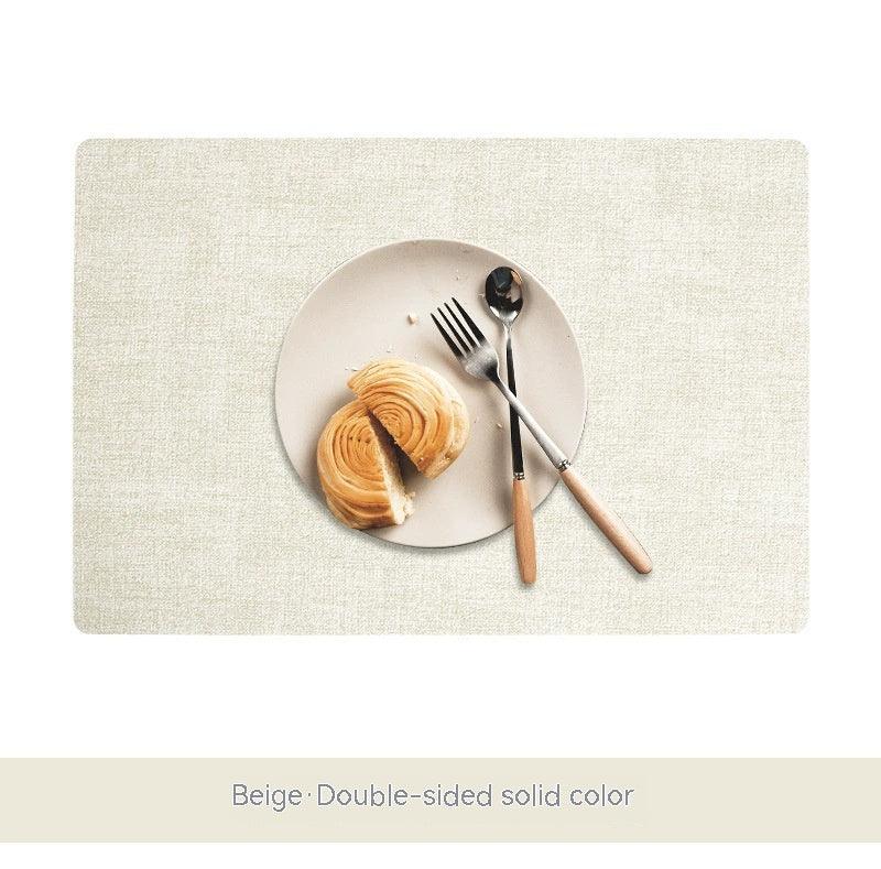 Simple Table Mat Leather Meal Waterproof And Heat Insulation - Amazitshop
