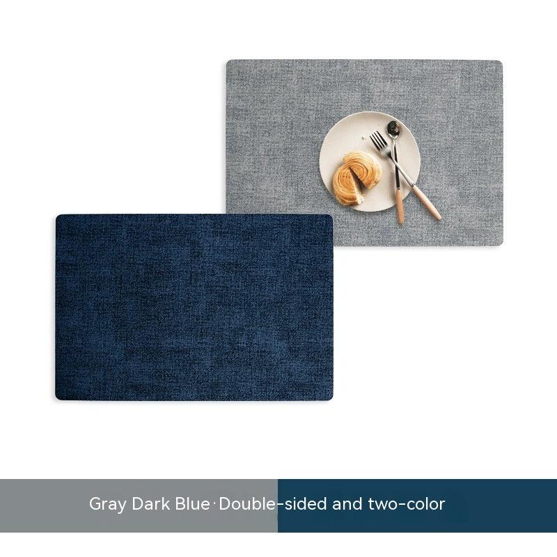Simple Table Mat Leather Meal Waterproof And Heat Insulation - Amazitshop