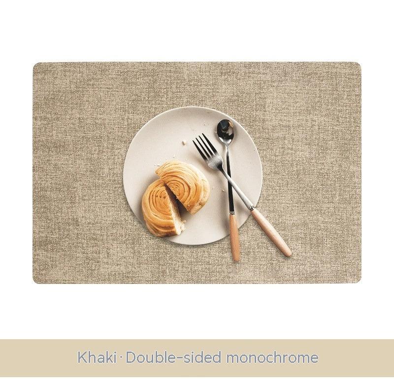 Simple Table Mat Leather Meal Waterproof And Heat Insulation - Amazitshop