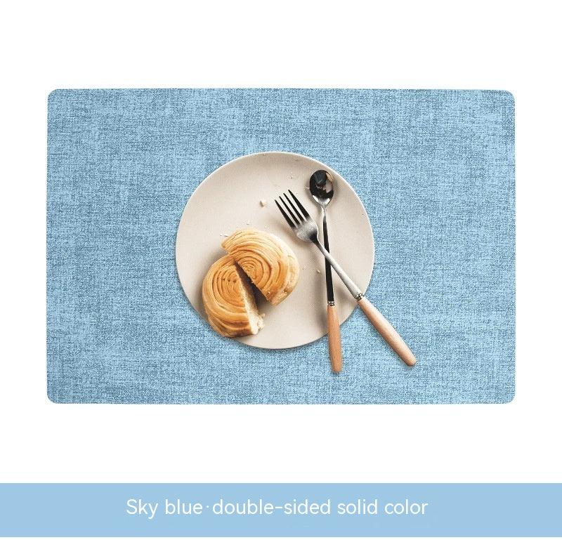 Simple Table Mat Leather Meal Waterproof And Heat Insulation - Amazitshop