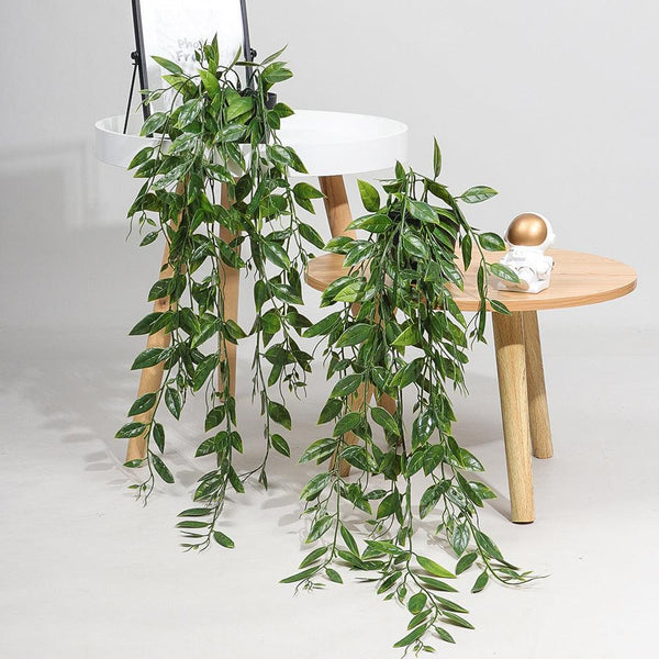 Simulation Of Snow Peas Hanging Potted Cross - Border Bookcase Simulation Potted Plant - Amazitshop