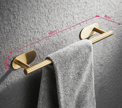 Single Bar Towel Rack Bathroom Hook Bathroom Pendant - Amazitshop