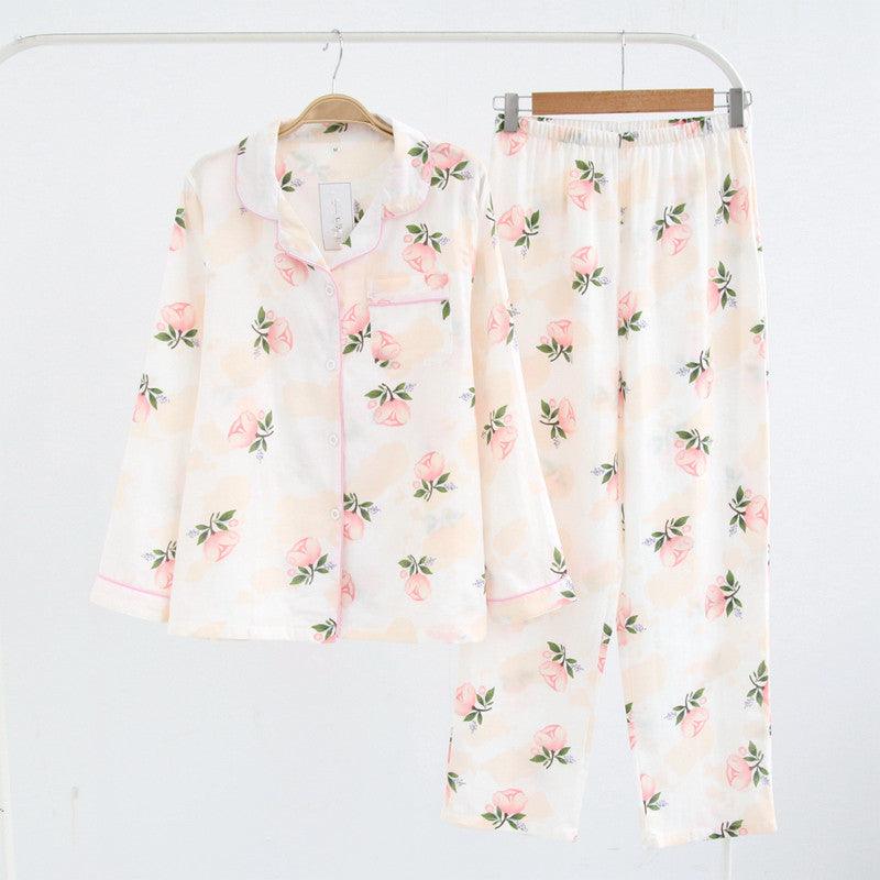 Sleepwear Women's Pure Cotton Gauze - Amazitshop