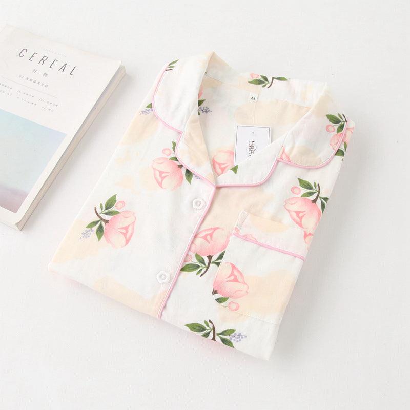 Sleepwear Women's Pure Cotton Gauze - Amazitshop