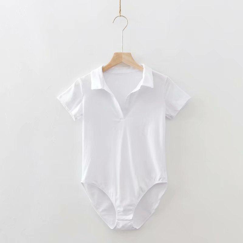 Slim fit short - sleeved T-shirt rompers - Amazitshop