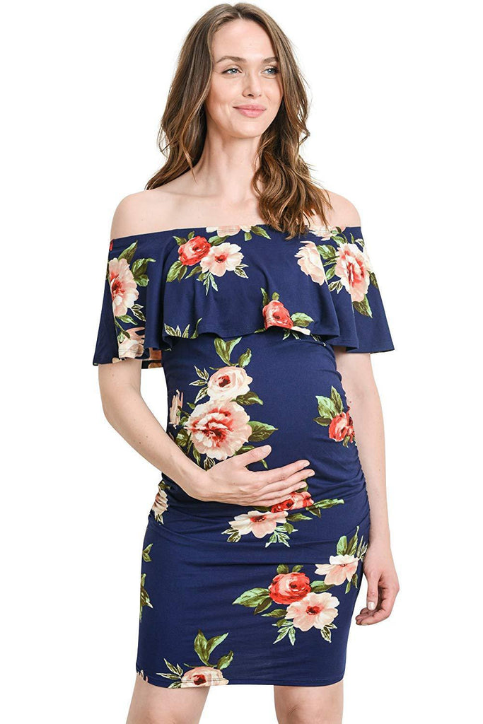 Slim printed maternity dresses - Amazitshop
