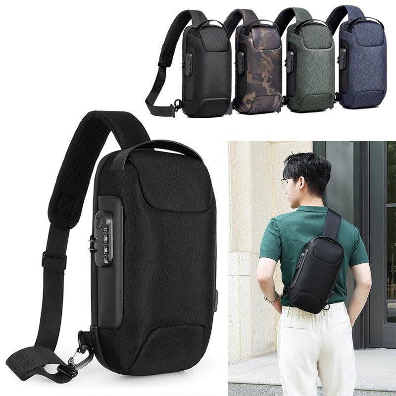 Sling Bag, Waterproof Men's Chest Bag Shoulder Bags Crossbody Sling Backpack For Men - Amazitshop