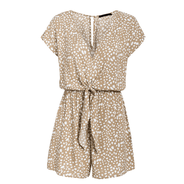Slvs Jumpsuit Polka knot fashion Jumpsuit - Amazitshop