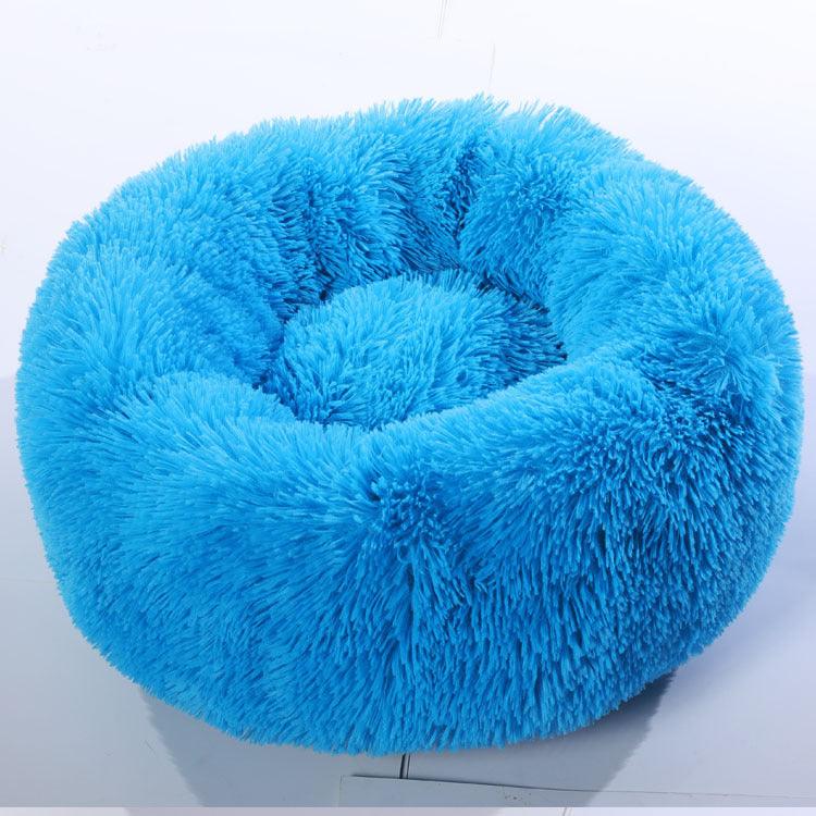 Small Dogs Round Plush Cat Litter Kennel Pet Nest Mat Puppy Beds - Amazitshop