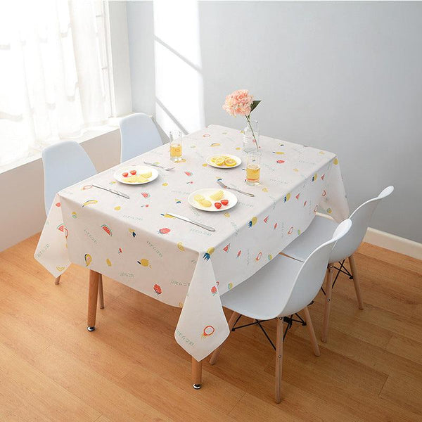 Small Fresh Tablecloth Waterproof, Oil - proof And Scald - proof Disposable Tablecloth - Amazitshop