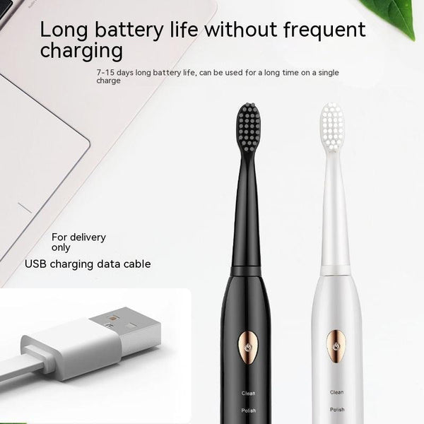 Soft - bristle Toothbrush Oral Irrigator Rechargeable Automatic Ultrasonic Wave - Amazitshop